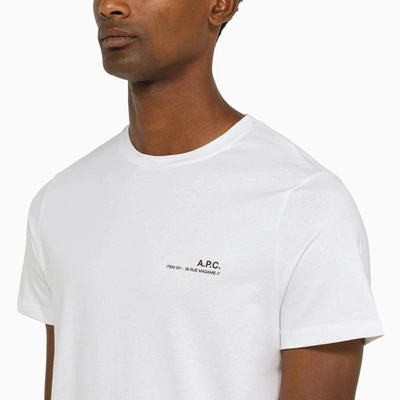 Shop Apc A.p.c. Logoed T-shirt In White