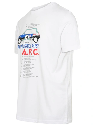 Shop Apc A.p.c. Martin White Cotton T-shirt