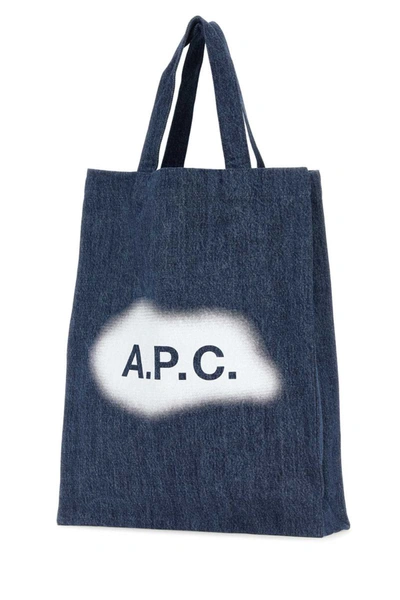 Shop Apc A.p.c. Shoulder Bags In Blue