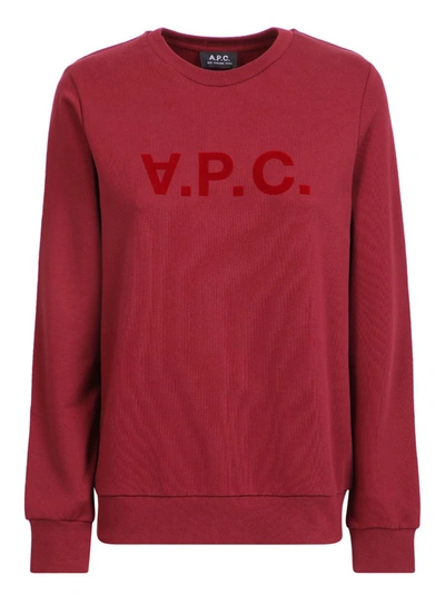 Apc A.p.c. Sweaters In Bordeaux