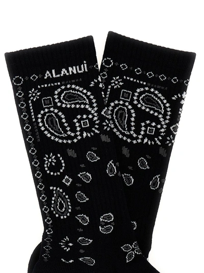 Shop Alanui 'bandana' Socks In Blue