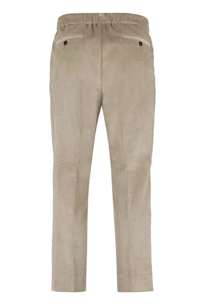 Shop Ami Alexandre Mattiussi Cotton Trousers In Beige