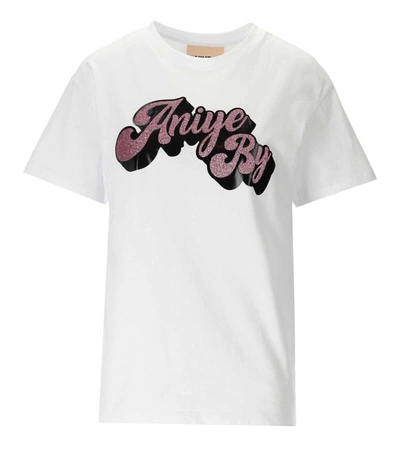 Shop Aniye By Meda White Glitter T-shirt