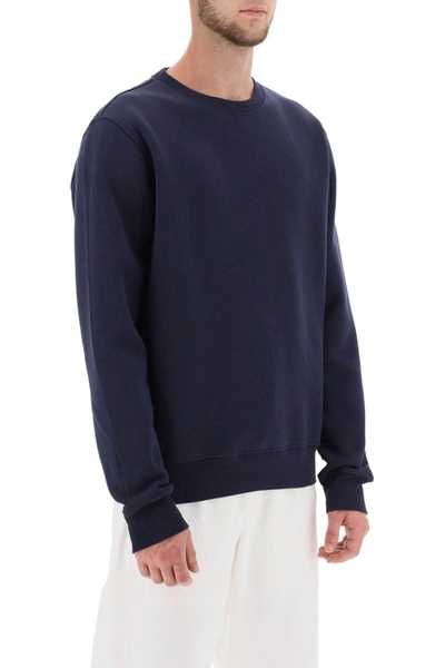 Shop Autry Icon Sweatshirt With Maxi Logo In Blue
