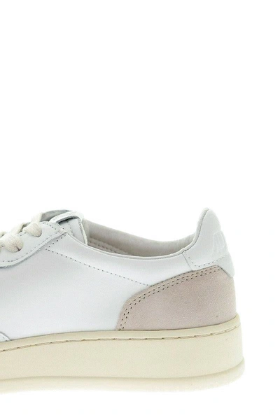Shop Autry Medalist Low - Leather And Suede Sneakers In White