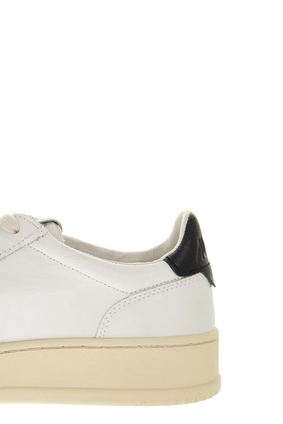 Shop Autry Medalist Low - Leather Sneakers In White/black