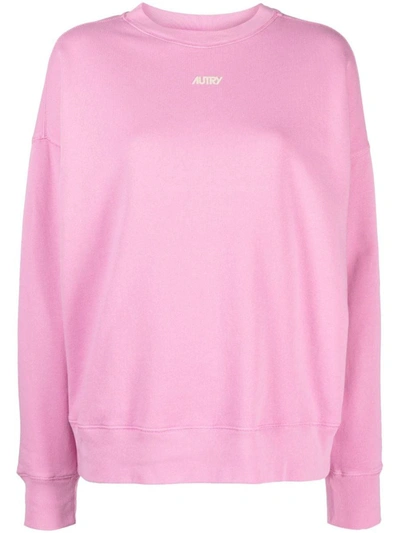 Shop Autry Sweatshirt With Logo In Pink