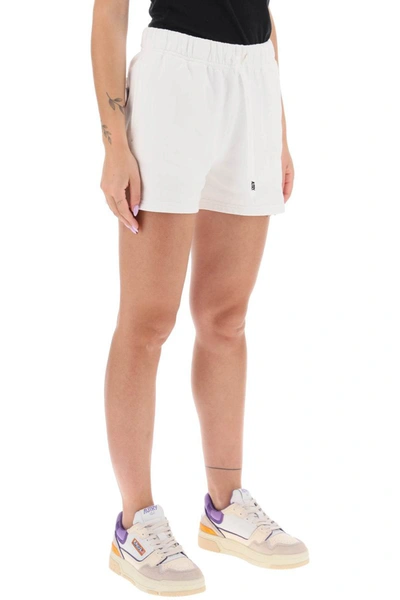 Shop Autry Sweatshorts With Logo Embroidery In White