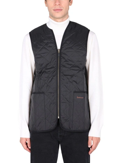 Shop Barbour Quilted Vest In Black