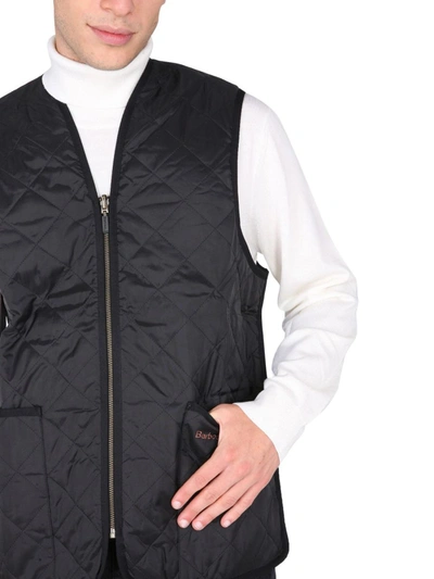 Shop Barbour Quilted Vest In Black