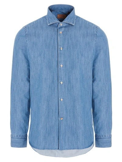 Shop Borriello 'marechiaro' Shirt In Light Blue