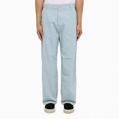 Shop Carhartt Wip Striped Terrell Sk Pant In White