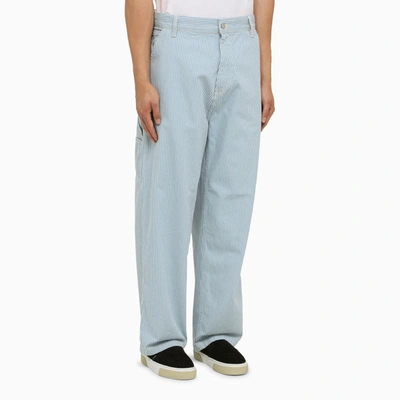 Shop Carhartt Wip Striped Terrell Sk Pant In White