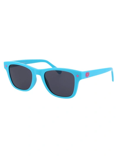 Shop Chiara Ferragni Sunglasses In Mvuir Azure
