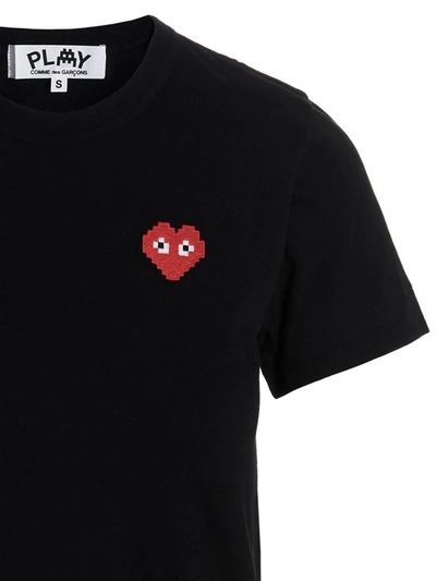 Shop Comme Des Garçons Play X Invader T-shirt In Black