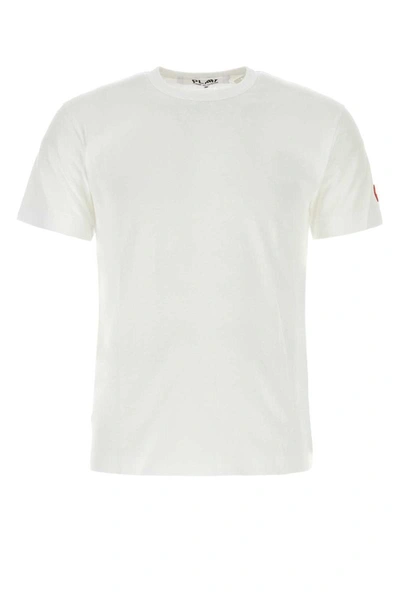 Shop Comme Des Garçons Play Comme Des Garcons Play T-shirt In White