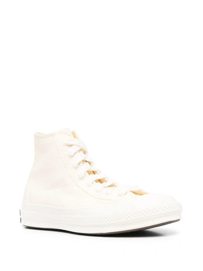 Shop Converse Sneakers High Top In White Yellow