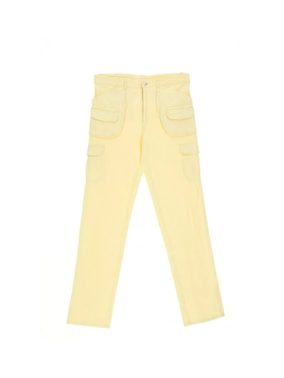 Shop Des Phemmes Trousers In Banana