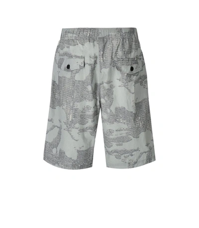 Shop Diesel P-ferg Grey Bermuda Shorts