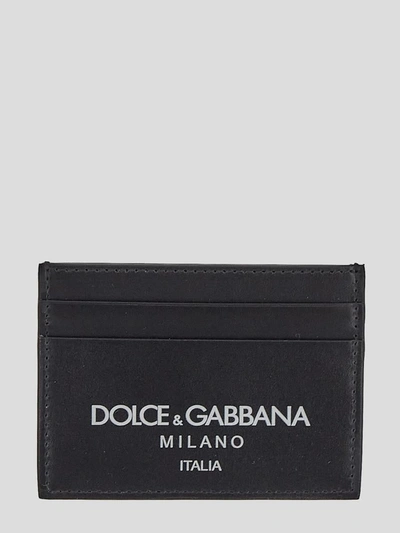 Shop Dolce & Gabbana Logo Print Card Holder