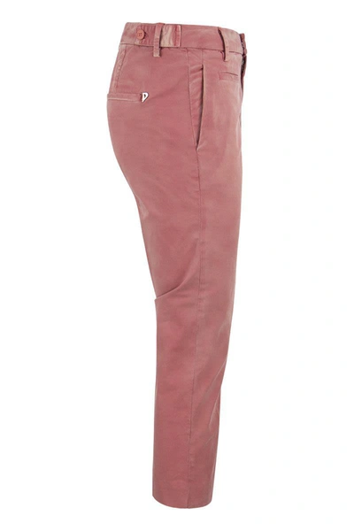 Shop Dondup Ariel - Chino Trousers In Pink