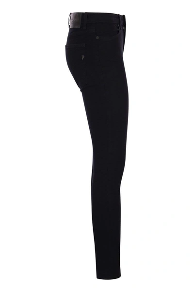 Shop Dondup Iris - Super Skinny Fit Jeans In Black
