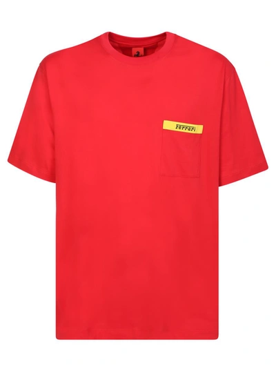 Shop Ferrari T-shirts In Red