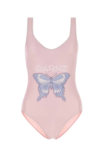 Shop Ganni Swimsuits In Pink