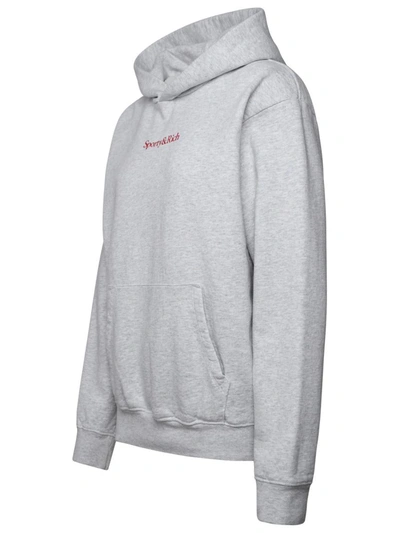 Shop Sporty And Rich Sporty & Rich Gray Cotton Sweatshirt In Grey