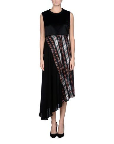 Shop Alexander Mcqueen Knee-length Dresses In Black