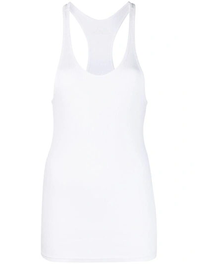 Isabel Marant Tenesy Racerback Cotton Top In 20wh White
