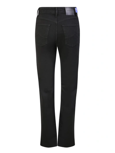 Shop Jacob Cohen Trousers In Black