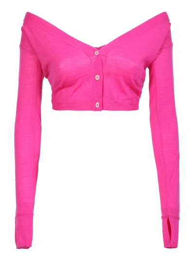 Shop Jacquemus Cardigans In Pink