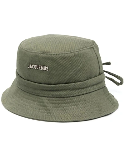 Shop Jacquemus Hat In Khaki