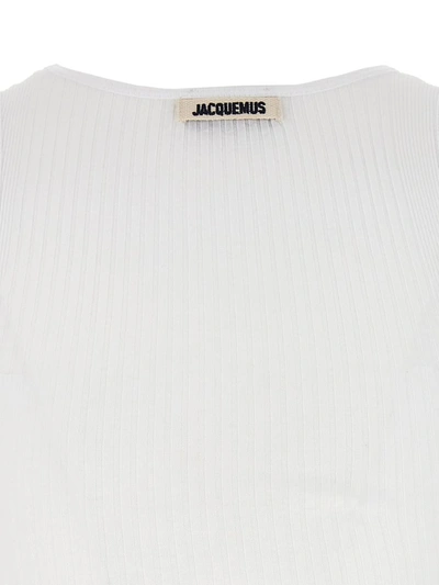 Shop Jacquemus Top 'le Debardeur Caraco' In White