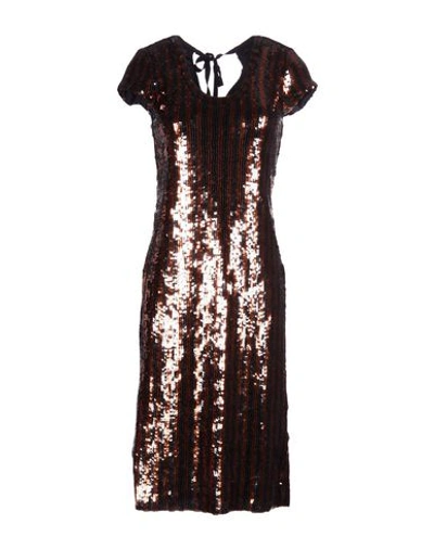 Marc Jacobs Knee-length Dress In Copper