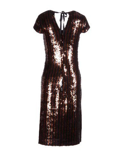 Shop Marc Jacobs Knee-length Dress In Copper