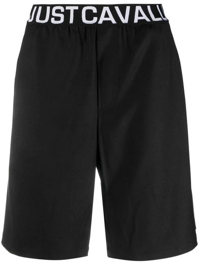 Shop Just Cavalli Shorts In Black