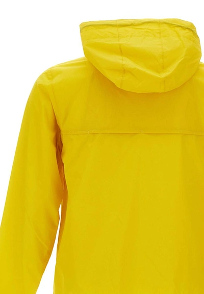 Shop K-way "le Vrai 3.0 Claude" Jacket In Yellow