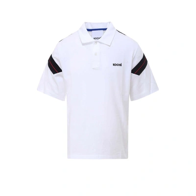Shop Koché Koche Polo Shirt In White