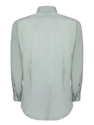 Lardini Mint Green Cotton Shirt In Green