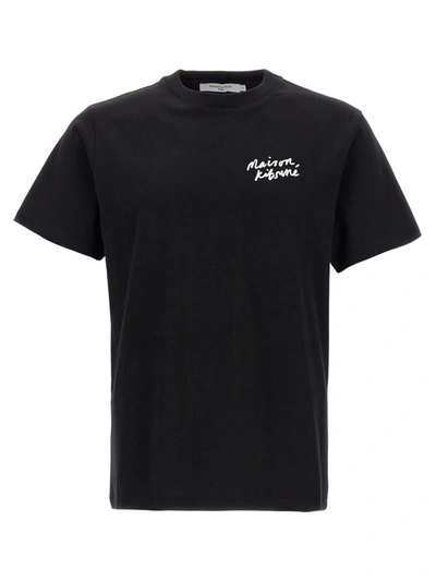 Shop Maison Kitsuné Mini Handwriting T-shirt In Black