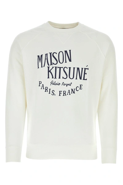 Shop Maison Kitsuné Maison Kitsune Sweatshirts In Ecru