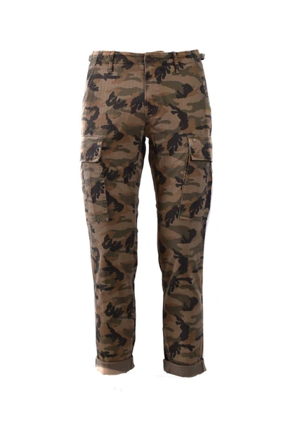 Shop Mason's Trousers In Military Green