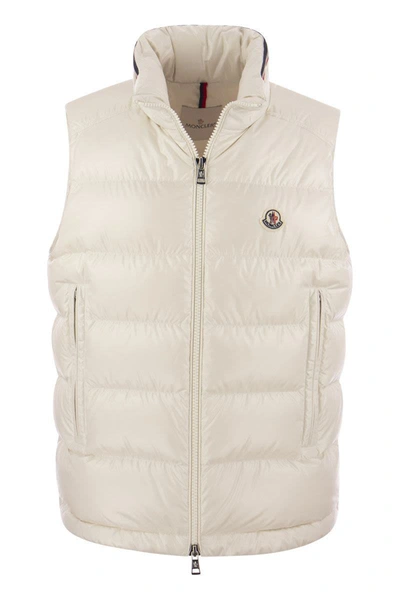 Shop Moncler Ouse - Padded Vest In White