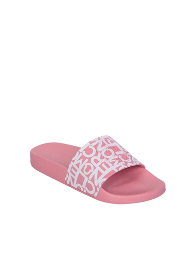 Shop Moncler Sandals In Pink