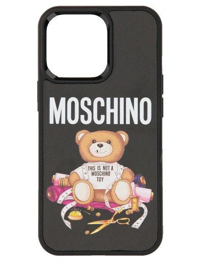 Shop Moschino Teddy Cover For Iphone 13 Pro In Black