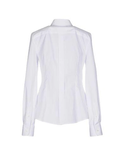 Shop Dolce & Gabbana Solid Color Shirts & Blouses In White