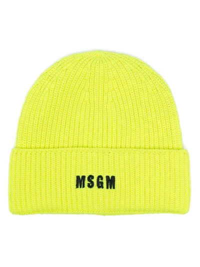 Shop Msgm Logo Headge. Accessories In Yellow &amp; Orange