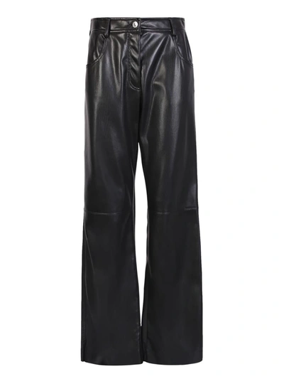 Shop Msgm Trousers In Black